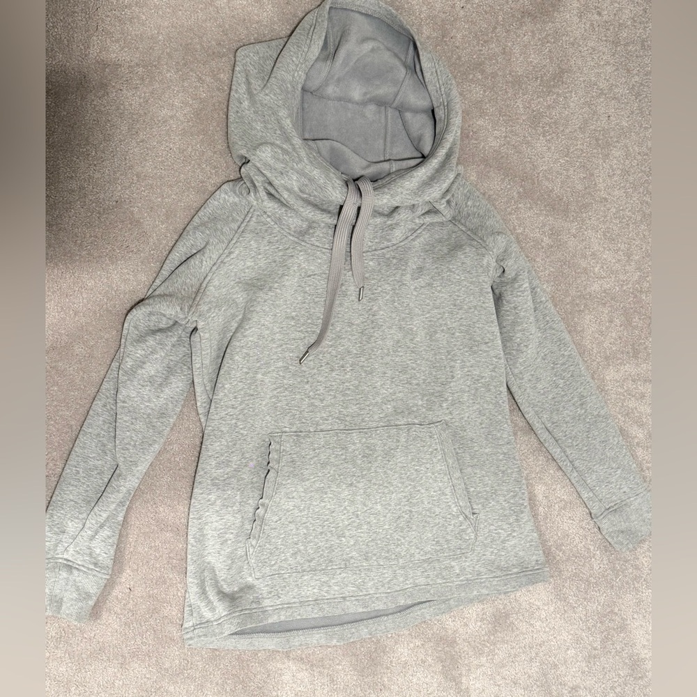 Athleta Soft Gray Fleece Sweatshirt